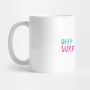 Deep Sea Surfer Cute Turtle Mug